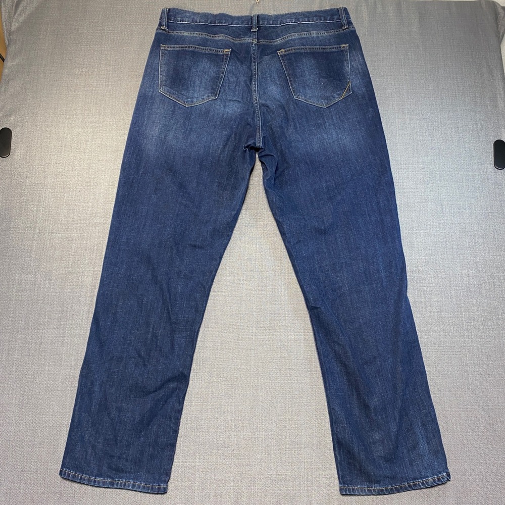 Banana Republic Athletic Fit Jeans Mens 36x32 Dark Wash Blue Denim Pants - Picture 7 of 8